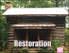 Historic Log Cabin Restoration  Lee County,  South Carolina